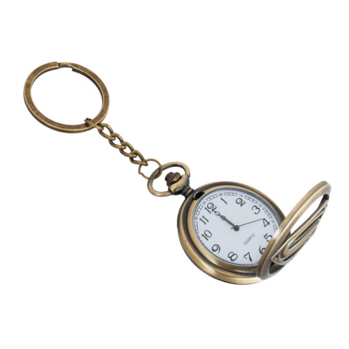 Superman Design Antique Look Pocket Watch Key Chain Shubheksha - Main Image