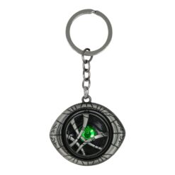 Doctor Strange Eye Spinning Metallic Keychain (Grey)