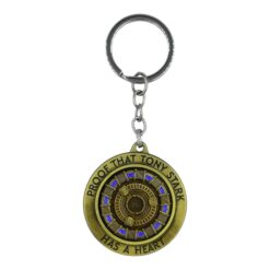 Ironman Shield Spinning Metallic Keychain (Golden)