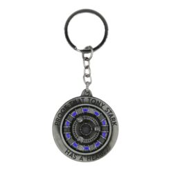 Ironman Shield Spinning Metallic Keychain (Grey)