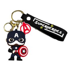 Captain America Superheroes 3D Keychain – Anime Accessory for Bags, Keys, Backpacks (RK-89)