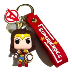 Wonder Woman Superheroes 3D Keychain – Anime Accessory for Bags, Keys, Backpacks (RK-90)