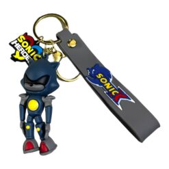 Sonic Heroes Grey 3D Keychain – Anime Accessory for Bags, Keys, Backpacks (RK-110)