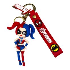 Avengers Harley Quinn 3D Keychain – Anime Accessory for Bags, Keys, Backpacks (RK-116)