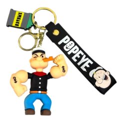 Popeye 3D Cartoon Character Keychain – Accessory for Bags, Keys, Backpacks (RK-154)