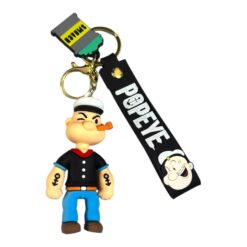 Popeye 3D Cartoon Character Keychain – Accessory for Bags, Keys, Backpacks (RK-155)