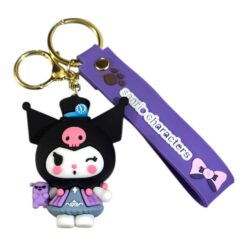 Kuromi 3D Keychain – Accessory for Bags, Keys, Backpacks (RK-157)