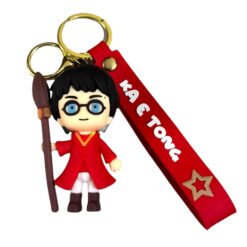 Harry Potter with Broomstick 3D Keychain – Accessory for Bags, Keys, Backpacks (RK-187)