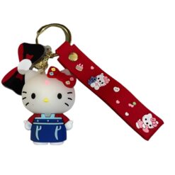 Cute Hello Kitty 3D Cartoon Character Keychain – Accessory for Bags, Keys, Backpacks (RK-219)