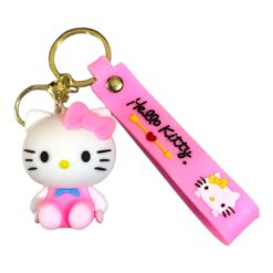Cute Hello Kitty 3D Cartoon Character Keychain – Accessory for Bags, Keys, Backpacks (RK-227)