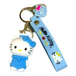 Cute Hello Kitty 3D Cartoon Character Keychain – Accessory for Bags, Keys, Backpacks (RK-229)