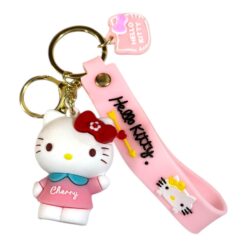 Cute Hello Kitty 3D Cartoon Character Keychain – Accessory for Bags, Keys, Backpacks (RK-231)