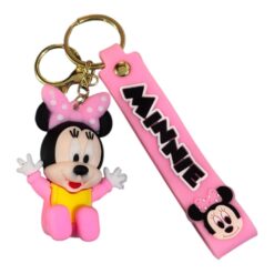 Minnie 3D Cartoon Character Keychain – Accessory for Bags, Keys, Backpacks (RK-233)