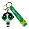 Powerpuff 3D Cartoon Character Keychain – Anime Accessory for Bags, Keys, Backpacks (RK-240)