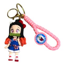 Demon Slayer Anime 3D Nezuko Keychain – Anime Accessory for Bags, Keys, Backpacks (RK-263)