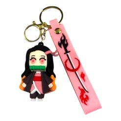 Demon Slayer Anime 3D Nezuko Keychain – Anime Accessory for Bags, Keys, Backpacks (RK-268)