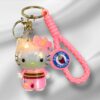 Hello Kitty (Pink) PVC Shinning Premium 3D Keychain(PK-10)