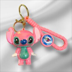 Stitch (Pink) PVC Shinning Premium 3D Keychain(PK-12)