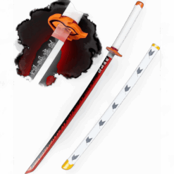 Demon Slayer Anime Rengoku Kyojuro white 104 cm Wooden LED Katana Sword