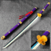 One Piece Anime Roronoa Zoro Enma Purple 104 cm Wooden LED Katana Sword