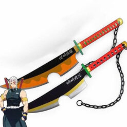 Tengen Uzui 78 cm 2-Piece Wooden Katana Set